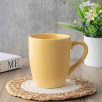 Taza lisa Amarilla, gres, Ø12,7x10,2 cm KASA, 400 ml
