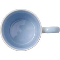 KASA katilua marra laranja eta loreekin, helduleku urdina, gresa, Ø8,5x12,6 cm, 320 ml