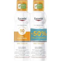 Protector solar SPF50+oil control 2ª-50% EUCERIN, pack 2x200 ml Protector solar SPF50+oil control 2ª-50% EUCERIN, pack 2x200 ml