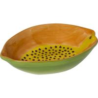 Fuente con forma de papaya KASA, 4x10x17 cm