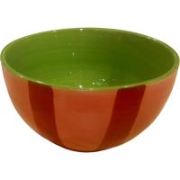 Bol de rayas Sandía KASA, 6,5x12x12 cm