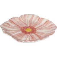 Platito con forma de flor rosa KASA, 2,3x20,5x20,5 cm