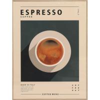 Cuadro decorativo Espresso Coffee KASA, 30x40x3 cm