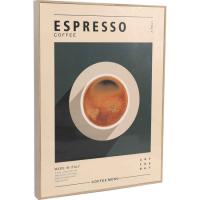 Cuadro decorativo Espresso Coffee KASA, 30x40x3 cm