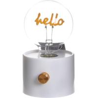 Lámpara Led palabra Hello KASA, 9,5x8,5x15 cm