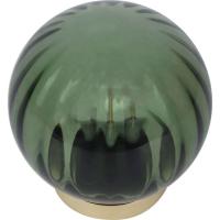 Lámpara Led, bola de cristal verde KASA, Ø17,7x19 cm