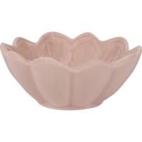 Fuente de cerámica rosa, forma de flor KASA, Ø13,2x5,5 cm