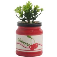 Planta artificial en maceta de cerámica Cherry KASA, Ø8x16,5 cm