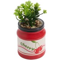 Planta artificial en maceta de cerámica Cherry KASA, Ø8x16,5 cm