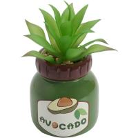 Planta artificial en maceta de cerámica verde Avocado KASA, Ø8,9x16,5 cm