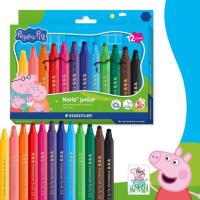 Estuche de cartón rotuladores edición diseño Peppa Pig STAEDTLER, 12 colores