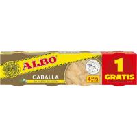 Caballa en aceite de oliva ALBO, 3+1 ud, pack 260 g Caballa en aceite de oliva ALBO, 3+1 ud, pack 260 g
