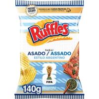 Patatas fritas sabor asado argentino RUFFLES, bolsa 140 g Patatas fritas sabor asado argentino RUFFLES, bolsa 140 g