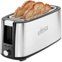 Tostador Toastie Duo Plus, 2,0 ranuras, Plata, 1400W UFESA