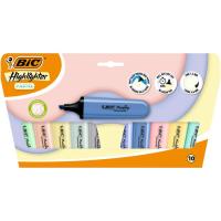 Marcadores Fluorescentes pastel Punta Biselada BIC, 10 uds Marcadores Fluorescentes pastel Punta Biselada BIC, 10 uds