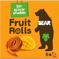 Rollitos de fruta mango BEAR, pack 5x20 g Rollitos de fruta mango BEAR, pack 5x20 g