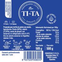 Preparado para tortilla de patata c/ cebolla TI-TA, sobre 500 g