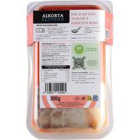 Bacalao con tomate y pimientos rojos ALKORTA, bandeja 300 g