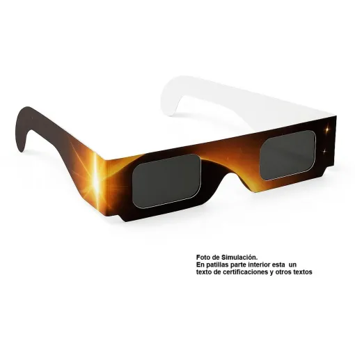 Gafas Eclipse Solar 2026 desechables con Certificación CE ISO 12312-2
