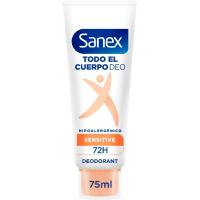 Desodorante en crema todo el cuerpo Sensitive SANEX, tubo 75 ml