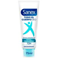 Desodorante en crema todo el cuerpo Freshness SANEX, tubo 75 ml Desodorante en crema todo el cuerpo Freshness SANEX, tubo 75 ml
