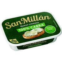 Queso blanco de untar 100% cabra SAN MILLAN, tarrina 120 g