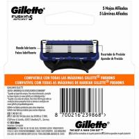 Cargador de máquina de afeitar GILLETTE  FUSION SPORT 5, 4 uds