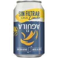 Cerveza con limón EL AGUILA, lata 33 cl Cerveza con limón EL AGUILA, lata 33 cl