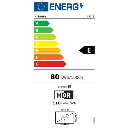 Televisor Qled 65" UHD 4K 65E7S HISENSE
