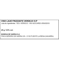 LAUE DE BORNOS Verdejo Frizzante zuria, lata 25 cl