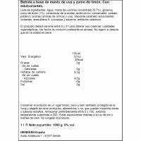 Bebida LADRÓN DE VERANO 0.0 LIMÓN, botella 1 litro