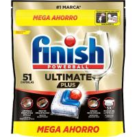 Lavavajillas máquina FINISH ULTIMATE +, bolsa 51 dosis Lavavajillas máquina FINISH ULTIMATE +, bolsa 51 dosis