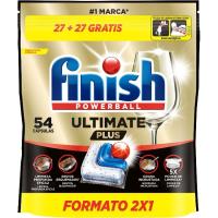 Lavavajillas máquina FINISH ULTIMATE PLUS, bolsa 27+27 dosis Lavavajillas máquina FINISH ULTIMATE PLUS, bolsa 27+27 dosis