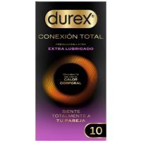 Preservativos Conexión Total Extralubricados DUREX, caja 12 uds