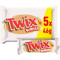 Chocolatina blanca TWIX, pack 5x46 g Chocolatina blanca TWIX, pack 5x46 g