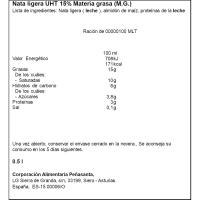 ASTURIANA kozinatzeko esne gaina, testura lodia, brik-a 500 ml