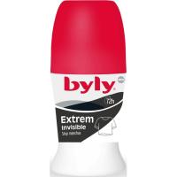 Desodorante Extrem Invisible BYLY, roll on 50 ml