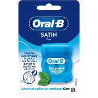 Seda dental ORAL-B SATIN, caja 50 metros Seda dental ORAL-B SATIN, caja 50 metros