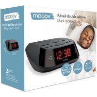 Radio reloj despertador digital, doble alarma, FM 777003 MOOOV Radio reloj despertador digital, doble alarma, FM 777003 MOOOV