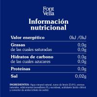 Agua con limón FONT VELLA ZERO, botella 1,15 litros