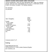 Jamón cocido asado 98% ARGAL BONNATUR, al corte, compra mínima 100 g