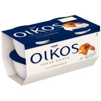 Yogur griego sabor caramelo OIKOS, pack 4x110 g