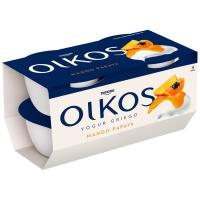 Yogur griego con mango-papaya OIKOS, pack 4x110 g Yogur griego con mango-papaya OIKOS, pack 4x110 g
