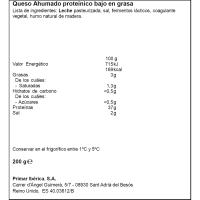 Queso ahumado alto en proteínas EATLEAN, cuña 200 g