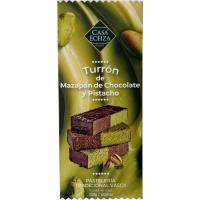 Mazapán de chocolate y pistacho CASA ECEIZA, tableta 300 g Mazapán de chocolate y pistacho CASA ECEIZA, tableta 300 g