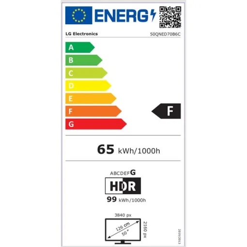 Televisor Qned Miniled 4K 50" Smart 50QNED70B6C LG