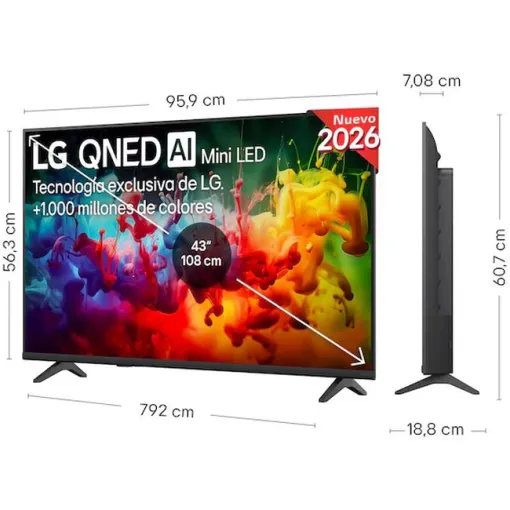 Televisor Qned Miniled 4K 43" Smart 43QNED70B6C LG