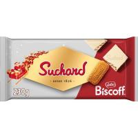 Turrón de chocolate Biscof blanco SUCHARD, tableta 230 g Turrón de chocolate Biscof blanco SUCHARD, tableta 230 g