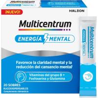 Vitaminas energía mental MULTICENTRUM, sobres 20 uds Vitaminas energía mental MULTICENTRUM, sobres 20 uds