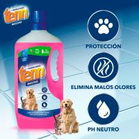 Limpiador bihoalcohol para mascotas TENN, botella 1,3 litros